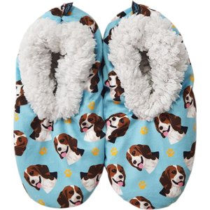 E&S PETS Beagle Slippers, Teal, one size