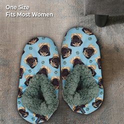 E&S PETS Pug Slippers, Teal, one size slide 2 of 5