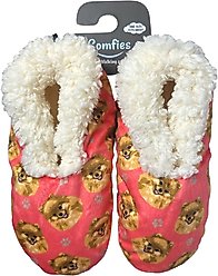 E&S PETS Pomeranian Slippers, Coral, one size