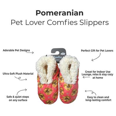 Show full view: E&S PETS Pomeranian Slippers, Coral, one size slide 2 of 6