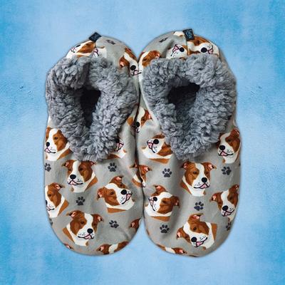 Show full view: E&S PETS Pit Bull Slippers, Grey, one size slide 3 of 4