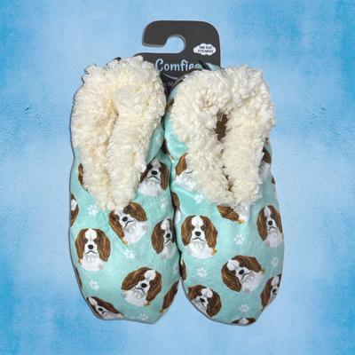 Show full view: E&S PETS King Charles Cavalier Slippers, Coral, one size slide 3 of 6