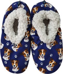 E&S PETS Jack Russell Slippers, Blue, one size slide 1 of 4