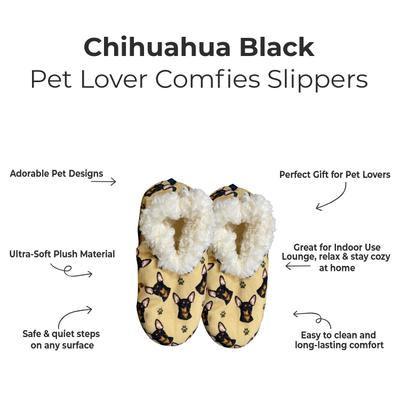Show full view: E&S PETS Chihuahua Slippers, Yellow, one size slide 2 of 5