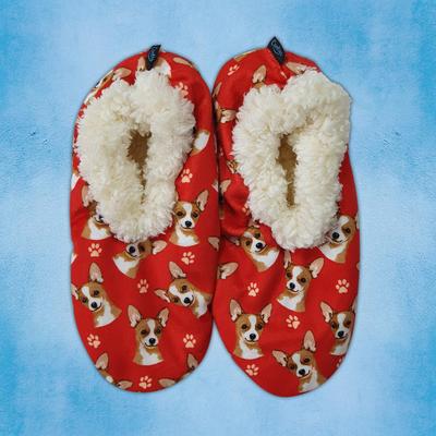 Show full view: E&S PETS Chihuahua Slippers, Red, one size slide 3 of 4