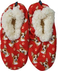 E&S PETS Chihuahua Slippers, Red, one size