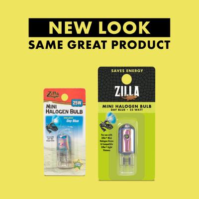Show full view: Zilla Light & Heat Mini Halogen Bulb for Reptile Terrariums, Day Blue, 25 Watts slide 2 of 11