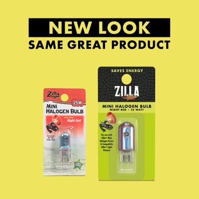 Show full view: Zilla Light & Heat Mini Halogen Bulb for Reptile Terrariums, Night Red, 25 Watts slide 2 of 11