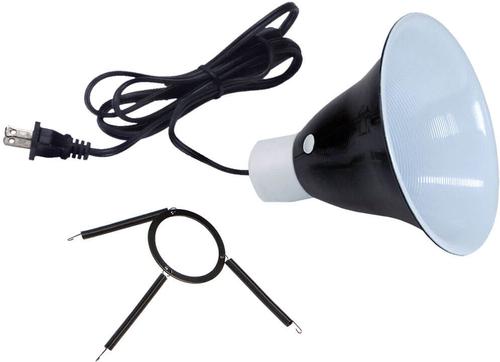 Show full view: Zilla Premium Reflector Light & Heat Black Ceramic Dome Lighting Fixture, 5.5-in slide 3 of 11