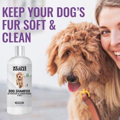 Show full view: We Love Doodles 4-in-1 Dog Shampoo, Unscented, 16-fl oz bottle slide 9 of 12