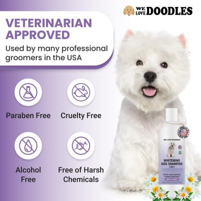 Show full view: We Love Doodles Whitening Dog Shampoo, 16-fl oz bottle slide 3 of 7