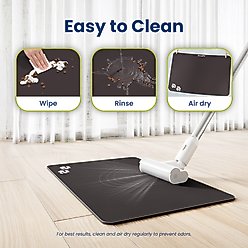 PawsPik Fast Absorbing Cat & Dog Food Mat, Black, Medium slide 2 of 9