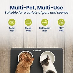 PawsPik Fast Absorbing Cat & Dog Food Mat, Black, Small slide 2 of 9