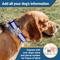 Show in main carousel: GoTags Reflective Adjustable Personalized Nameplate Dog Collar, Orange, Small: 11 to 16-in neck, 5/8-in wide slide 7 of 8