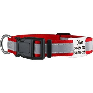 The Worthy Dog Holiday Trees Adjustable Dog Collar