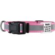 Show in main carousel: GoTags Reflective Adjustable Personalized Nameplate Dog Collar, Pink, Medium: 14 to 20-in neck, 3/4-in wide slide 1 of 7