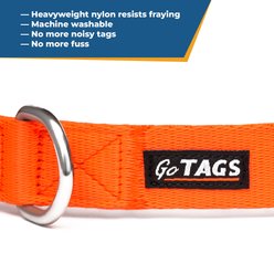 GoTags Nylon Personalized Dog Collar, Hunter Green, Medium: 14 to 20-in neck, 3/4-in wide slide 2 of 7