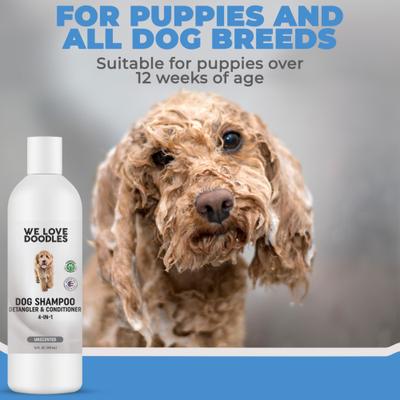 Show full view: We Love Doodles 4-in-1 Dog Shampoo, Unscented, 16-fl oz bottle slide 7 of 12