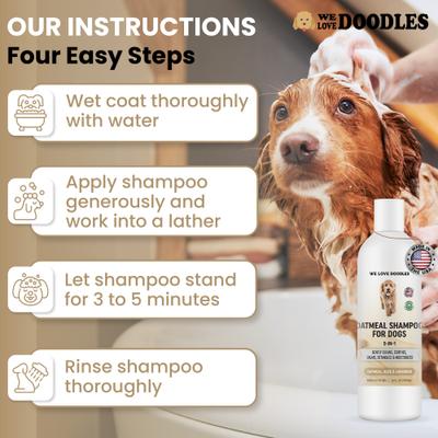Show full view: We Love Doodles 5-in-1 Premium Oatmeal Dog Shampoo, 16-fl oz bottle slide 7 of 9