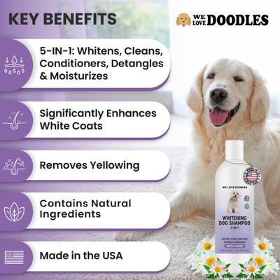 Show full view: We Love Doodles Whitening Dog Shampoo, 16-fl oz bottle slide 2 of 7