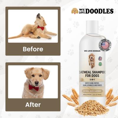 Show full view: We Love Doodles 5-in-1 Premium Oatmeal Dog Shampoo, 16-fl oz bottle slide 6 of 9