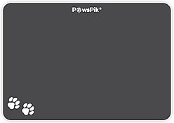 PawsPik Fast Absorbing Cat & Dog Food Mat, Black, Small