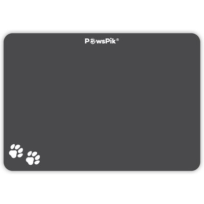 PawsPik PawsPik Fast Absorbing Cat & Dog Food Mat, Black, Large