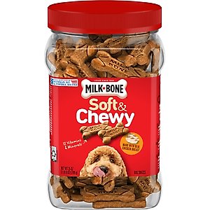 Milk-Bone Soft & Chewy Chicken Recipe Dog Treats, 25-oz tub
