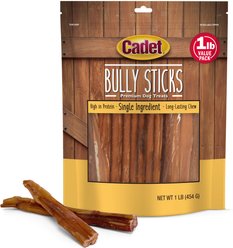 Cadet Bully Sticks Dog Treats, Small, 1-lb