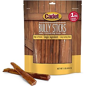 Cadet Bully Hide Sticks Dog Chews, Small, 1-lb