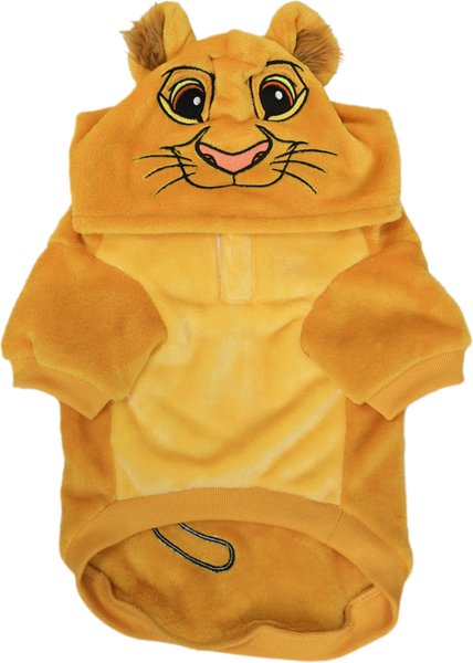 Show full view: Disney I am Simba Fuzzy Hoodie, Gold, Medium slide 2 of 3