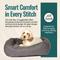 Show in main carousel: DANISH DESIGN Anti-Bacterial Snuggle Dog & Cat Bed, Grey, Small slide 5 of 7