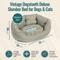 Show in main carousel: DANISH DESIGN Vintage Dogstooth Deluxe Slumber Dog & Cat Bed, Grey, Medium slide 2 of 7