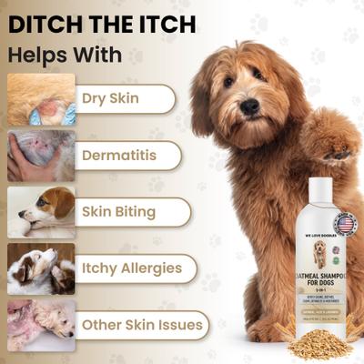 Show full view: We Love Doodles 5-in-1 Premium Oatmeal Dog Shampoo, 16-fl oz bottle slide 4 of 9