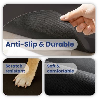 Show full view: PawsPik Fast Absorbing Cat & Dog Food Mat, Black, Medium slide 6 of 11