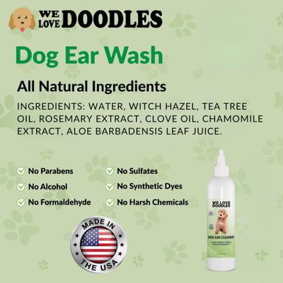 Show full view: We Love Doodles Dog Ear Cleaner, 8-fl oz bottle slide 5 of 8