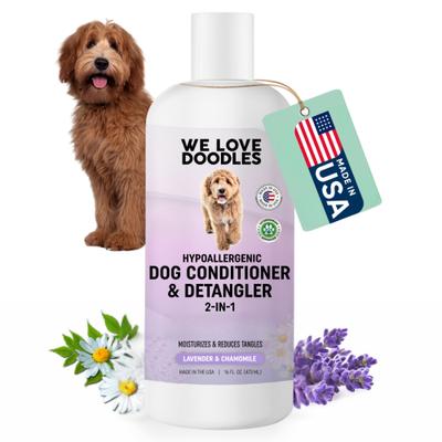 Show full view: We Love Doodles 4-in-1 Dog Conditioner & Detangler, 16-fl oz bottle slide 1 of 7