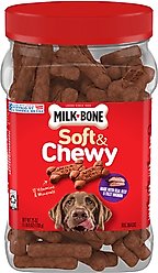 Milk-Bone Soft & Chewy Beef & Filet Mignon Recipe Dog Treats, 25-oz tub slide 1 of 9