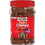 Milk-Bone Soft & Chewy Beef & Filet Mignon Recipe Dog Treats, 25-oz tub