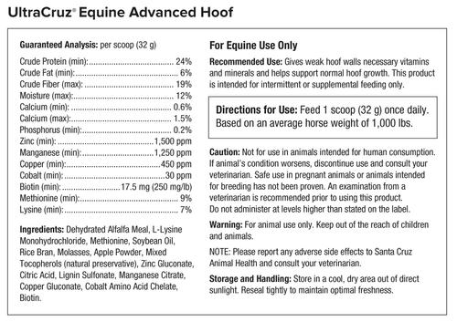 Show full view: UltraCruz Advanced Hoof Support Pellets Horse Supplement, 8-lb bag slide 2 of 4