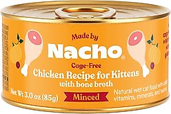 Made by Nacho Chicken Recipe Minced Wet Kitten Food, 3-oz can, case of 6