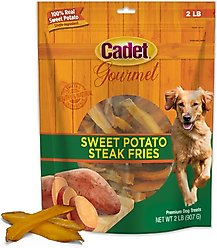 Cadet Gourmet Sweet Potato Fries Dog Treats, 2-lb