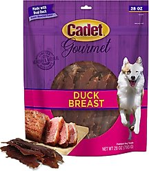 Cadet Gourmet Duck Breast Jerky Treats Duck Flavor Dog Treats, 28-oz pouch