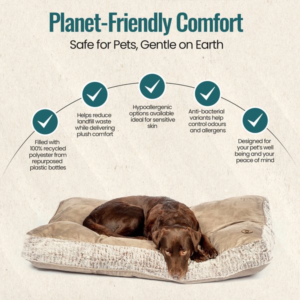 Show full view: DANISH DESIGN Arctic Box Duvet Dog & Cat Bed, Grey, Large slide 3 of 6