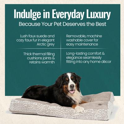 Show full view: DANISH DESIGN Arctic Box Duvet Dog & Cat Bed, Grey, Medium slide 6 of 7