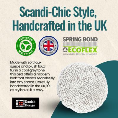 Show full view: DANISH DESIGN Hypo-Allergenic Arctic Cat Bed, Grey, Small slide 4 of 7