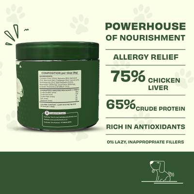 Show full view: Pawfect Furfuel All Natural Grain-Free Daily Food Topper for Dogs, 5.29-oz jar slide 3 of 9