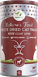 Pawfect Nature's Feast Goat Liver Grain-Free All Natural Freeze-Dried Cat Training Treat, 5.29-oz canister