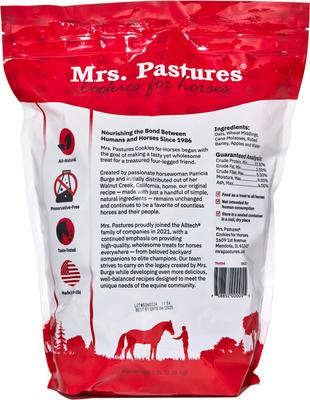 Show full view: Mrs. Pastures Horse Cookies All-Natural Apple Horse Treats, 5-lb bag slide 2 of 5