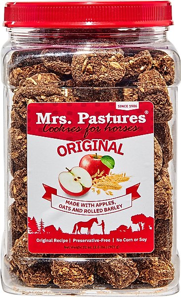 Show full view: Mrs. Pastures Horse Cookies All-Natural Apple Horse Treats, 32-oz jar slide 1 of 5